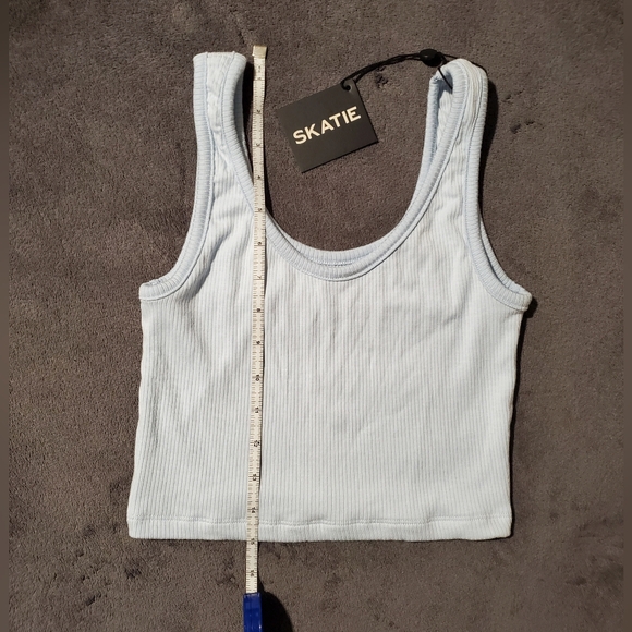 NWT Skatie 'Stephanie Tank' top size P (petite), Baby Blue - Picture 6 of 13